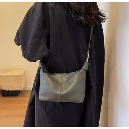 Eenvoudige tekstuur Enkelskouer Crossbody Koreaanse styl mode mode hoë sintuig onderarm sak