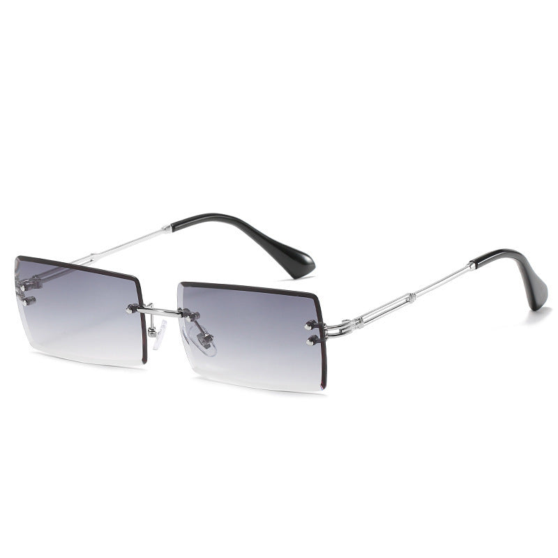 Fashion New Rimless Cut Edge Square Sunglasses