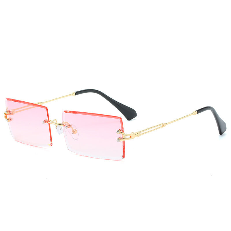 Fashion New Rimless Cut Edge Square Sunglasses